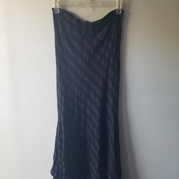 Striped Jersey Cotton Ella Moss Bandeau Dress - Picture 3 of 4